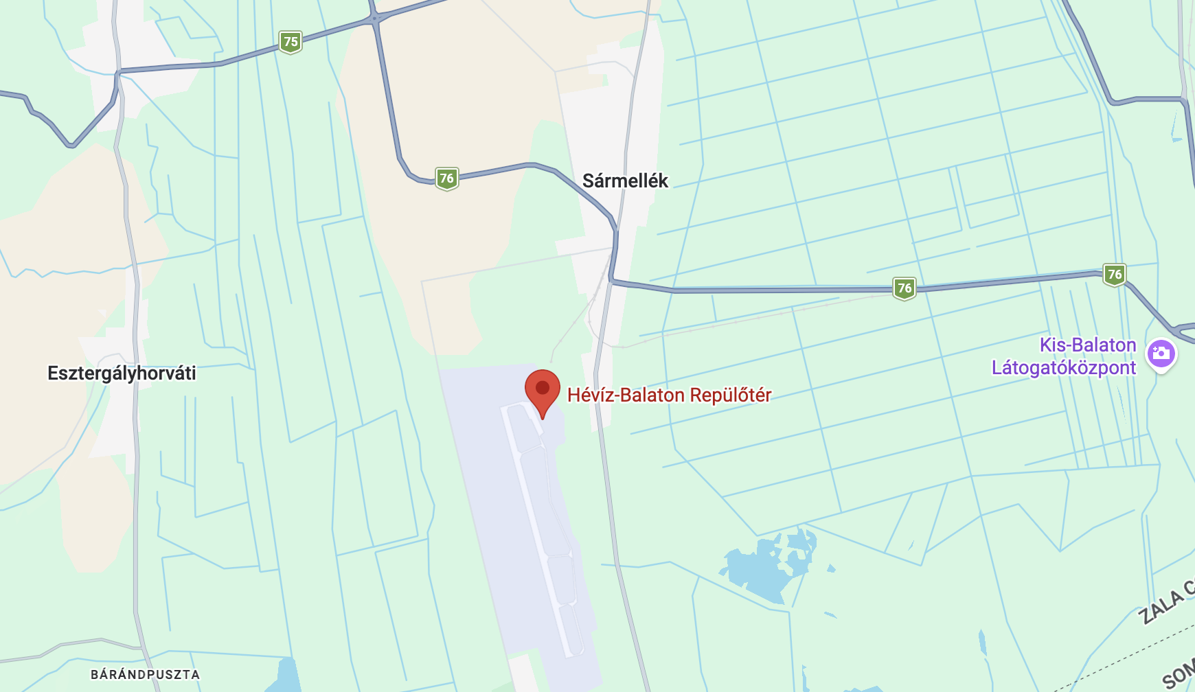 Térkép — Sármellék repülőtér